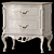 Italian Designer Nightstand and Dresser 3D model small image 3