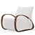 Modern Comfort Chair: Baleine 3D model small image 1