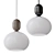 Contemporary Frosted Glass Pendant Light 3D model small image 1