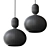 Contemporary Frosted Glass Pendant Light 3D model small image 2