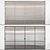 Sliding Doors with Textured Glass 3D model small image 1