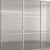 Sliding Doors with Textured Glass 3D model small image 6