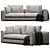 Modern Stylish Sofa Render Model 3D model small image 1