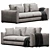 Modern Stylish Sofa Render Model 3D model small image 3