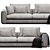 Modern Stylish Sofa Render Model 3D model small image 6