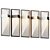 Luxury LED Outdoor Wall Sconce 3D model small image 3