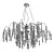 Elegant 8-Light Willow Chandelier 3D model small image 3