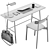 Modern Work Station Set 3D model small image 6