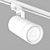 Adjustable Track Cylinder Spotlight 3D model small image 3