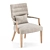 Lucrezia Low Armchair 3D Model 3D model small image 1