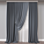 Modern Rendered Curtain Model 3D model small image 1