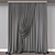 Modern Rendered Curtain Model 3D model small image 4