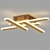 Modern Cross-Shaped LED Ceiling Light 3D model small image 1