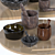 Stone Mortar & Pestle Set 3D model small image 3