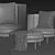 Modern Minotti Torii Sofa 3D Model 3D model small image 7