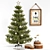 Festive Christmas Tree Set 04 3D model small image 1