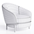 Luxurious Leather Lloyd Armchair 3D model small image 4