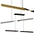 Modern Twist LED Linear Suspension 3D model small image 1