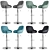 Modern Kitchen Barstool Set 3D model small image 2