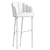 Luxury Mid-Century Bar Chair 3D model small image 4