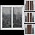 Wooden Sliding Windows Set 01 3D model small image 1