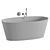 Title: Elegant Oval Stone Bath 1580mm 3D model small image 4