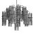 Ritz Crystall Grape Chandelier 3D model small image 3