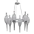 Aiden 33 Chandelier - Wildwood 3D model small image 2