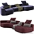 Elegant Baxter Piaf Sofa 2017 3D model small image 1