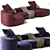 Elegant Baxter Piaf Sofa 2017 3D model small image 2