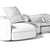 Elegant Baxter Piaf Sofa 2017 3D model small image 4