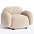 Modern Fabric Armchair Jason Ju 3D model small image 1