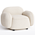 Modern Fabric Armchair Jason Ju 3D model small image 2