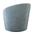 Crate&Barrel Infiniti Swivel Chair Model 3D model small image 5