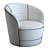 Crate&Barrel Infiniti Swivel Chair Model 3D model small image 6