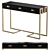 Modern Black Console Entryway Table 3D model small image 1