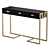 Modern Black Console Entryway Table 3D model small image 3