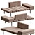 Modern Smith Minotti Sofa Set 3D model small image 1