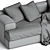 Modern Italian Design Sofa 192 3D model small image 3