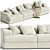 Miloe 3 Seater Sofa 3D model small image 1