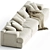 Miloe 3 Seater Sofa 3D model small image 2