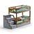 Classic Two-Tiered Bed "Tubi 3D model small image 1