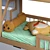 Classic Two-Tiered Bed "Tubi 3D model small image 5