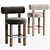 Sleek Modern Counter Chair Design 3D model small image 1