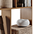 Decorative Shelving Set with Sculptures 3D model small image 3