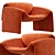 Modern Comfort: Le Club Armchair 3D model small image 5