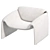 Modern Comfort: Le Club Armchair 3D model small image 6