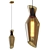 Sleek Smoked Glass Loft Pendant 3D model small image 1