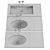 Salini MAREA Sink Collection 3D model small image 4