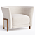 Modern Armchair with Sleek Design 3D model small image 1